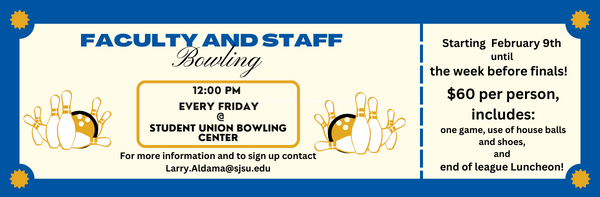 Info for Faculty and Staff Bowling League